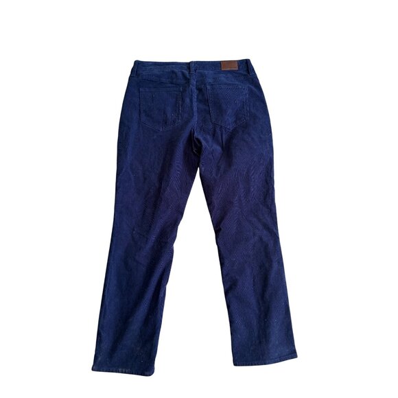 LANDS END Navy Blue Corduroy Straight Leg Pants Size 12 P - Picture 4 of 7